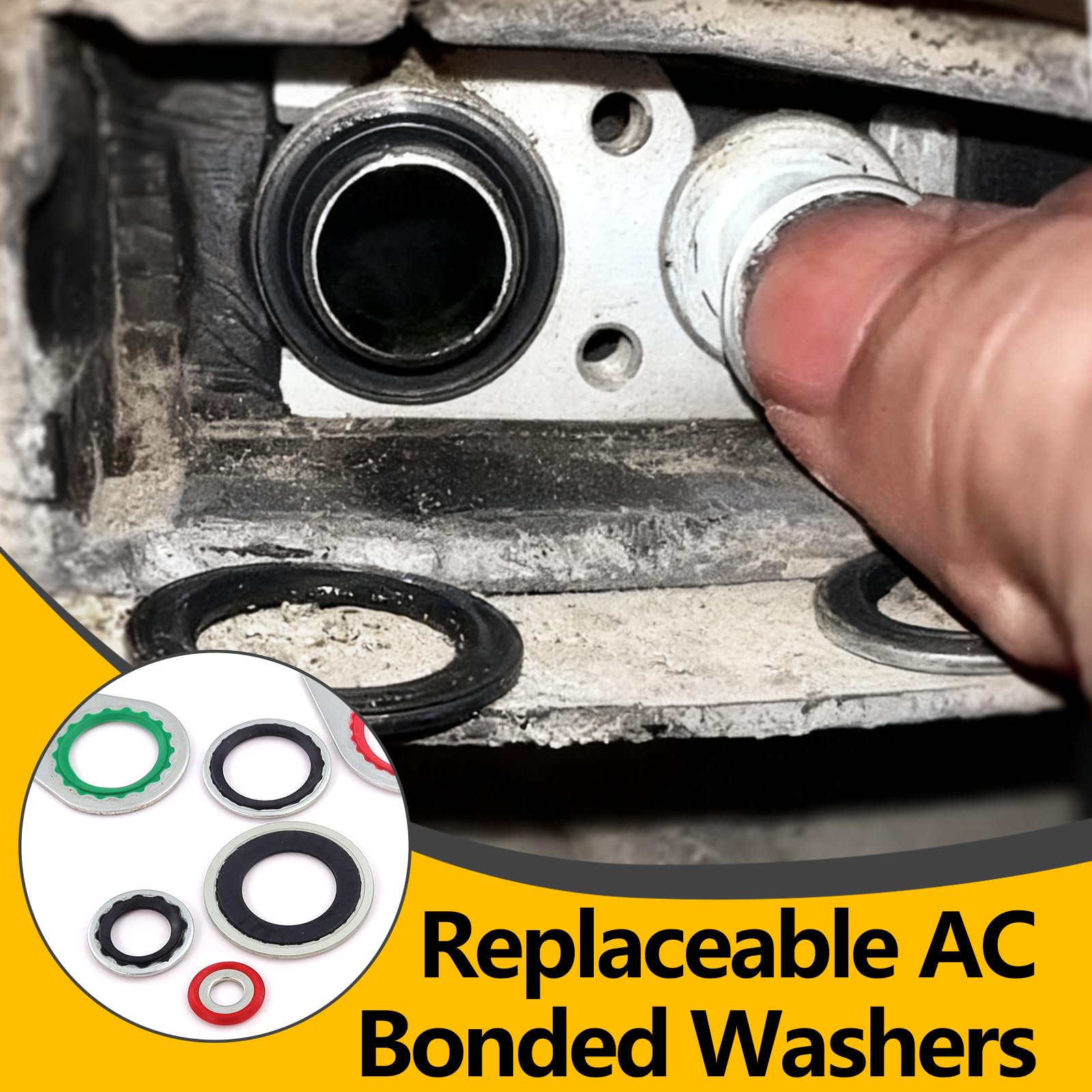 NBRINGO ac system sealing kit demonstrates precision for dependable automotive repairs.