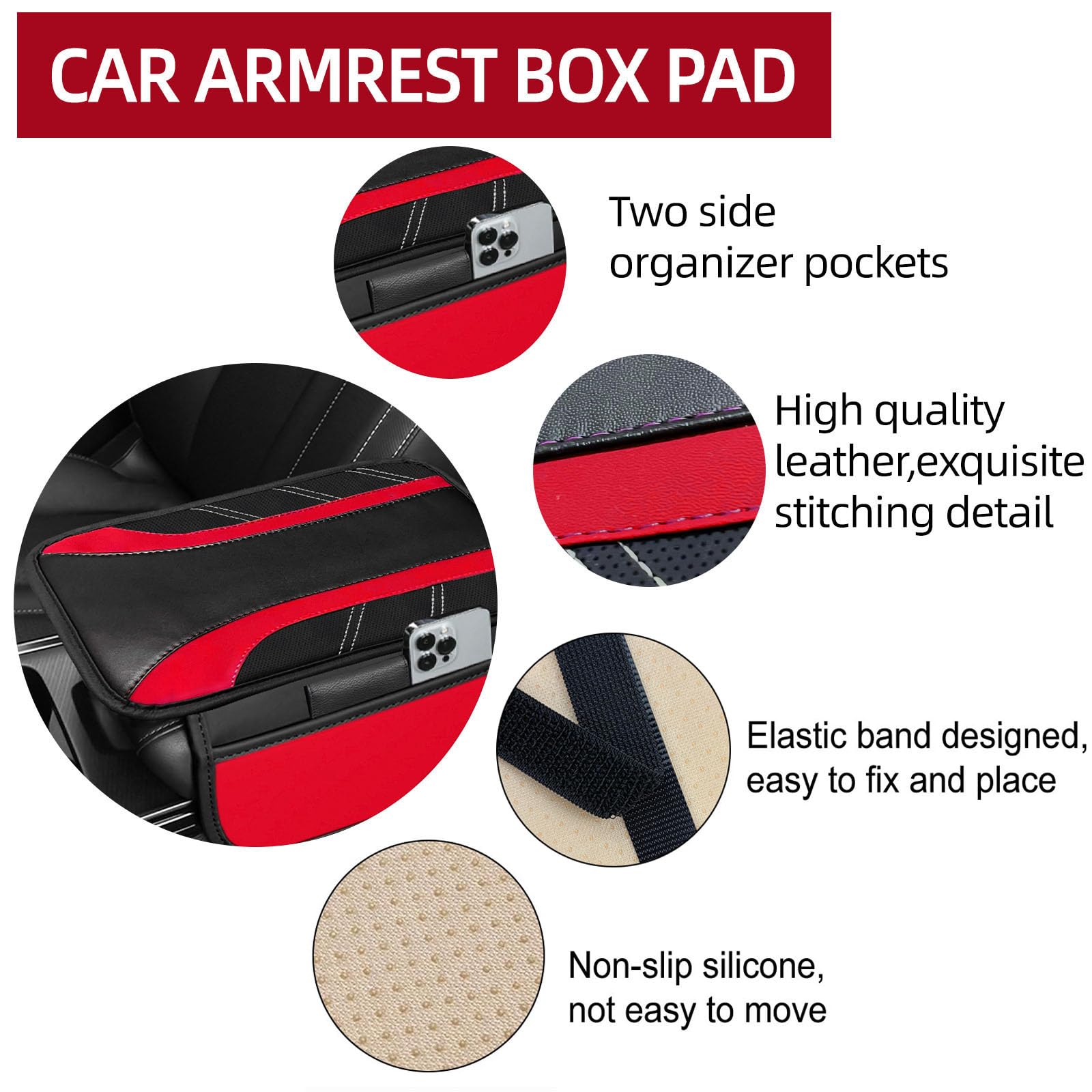 NBTEPEM armrest cover soft padding protects arm and interiors.
