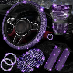 NBTEPEM bling steering wheel cover adds luxury and grip for a stylish drive