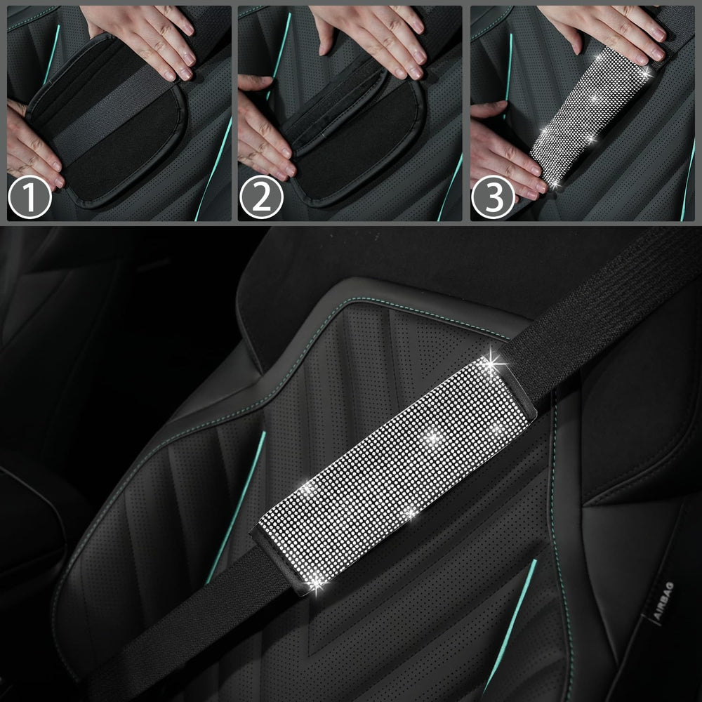 NBTEPEM gear shift cover sparkles to elevate cabin vibe
