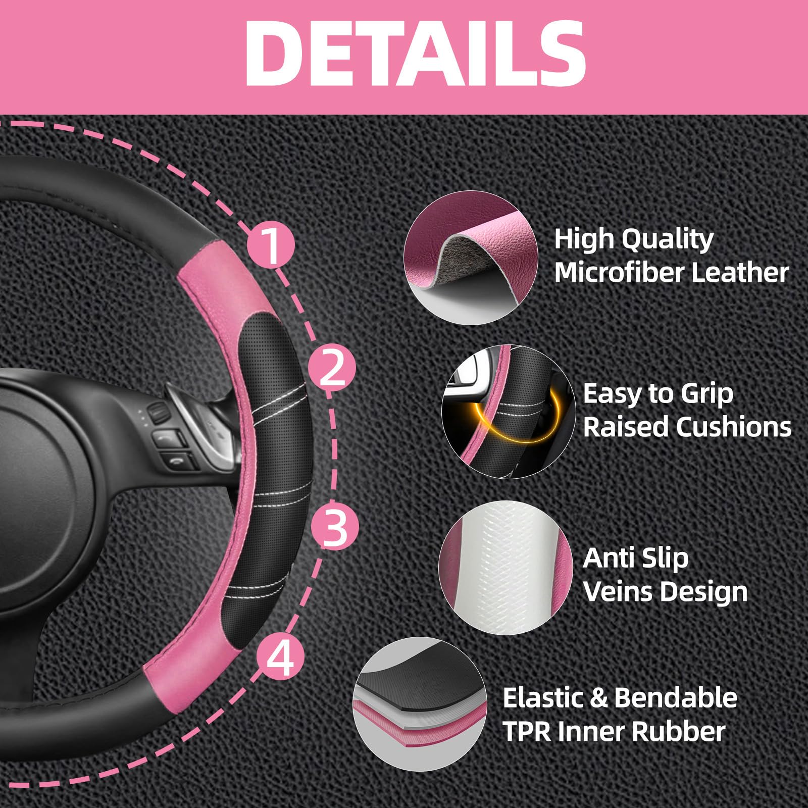 NBTEPEM microfiber leather armrest cover adds durable protection and style.