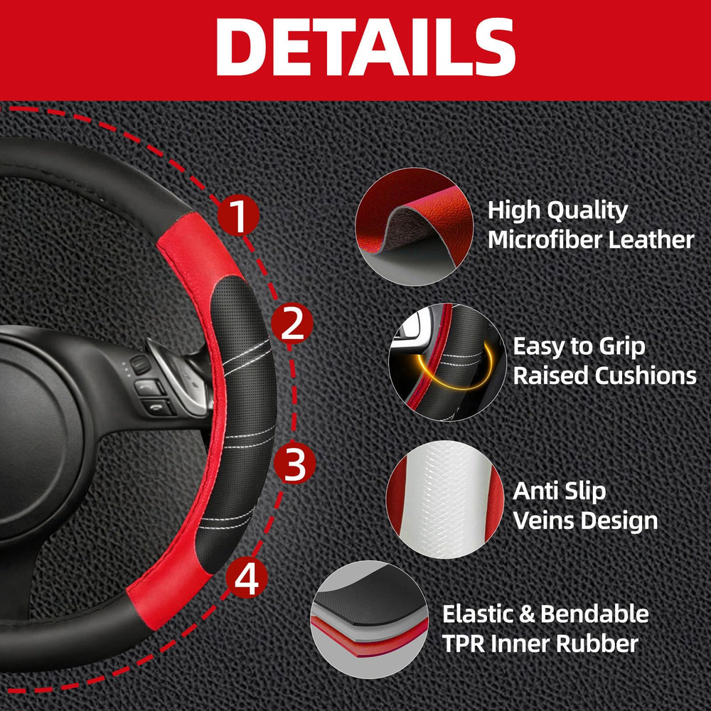 NBTEPEM seat belt cover soft-padded adds cushion during commutes.
