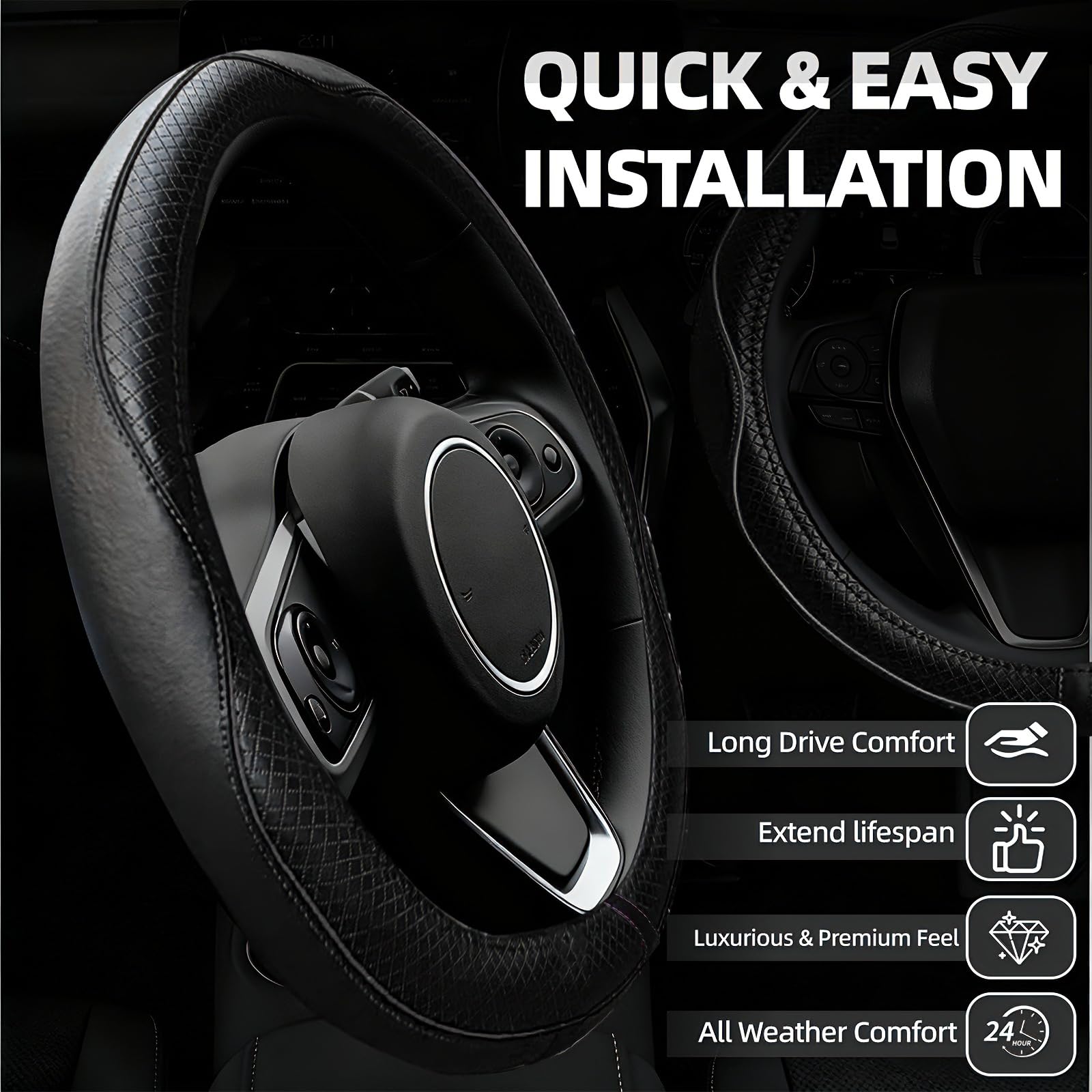 NBTEPEM seat belt covers pair provides soft comfort for daily rides.