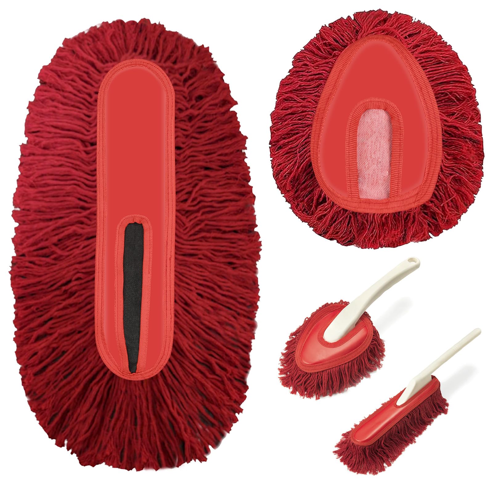 Ndoge car duster replacement pad exterior captures dust without scratching paint