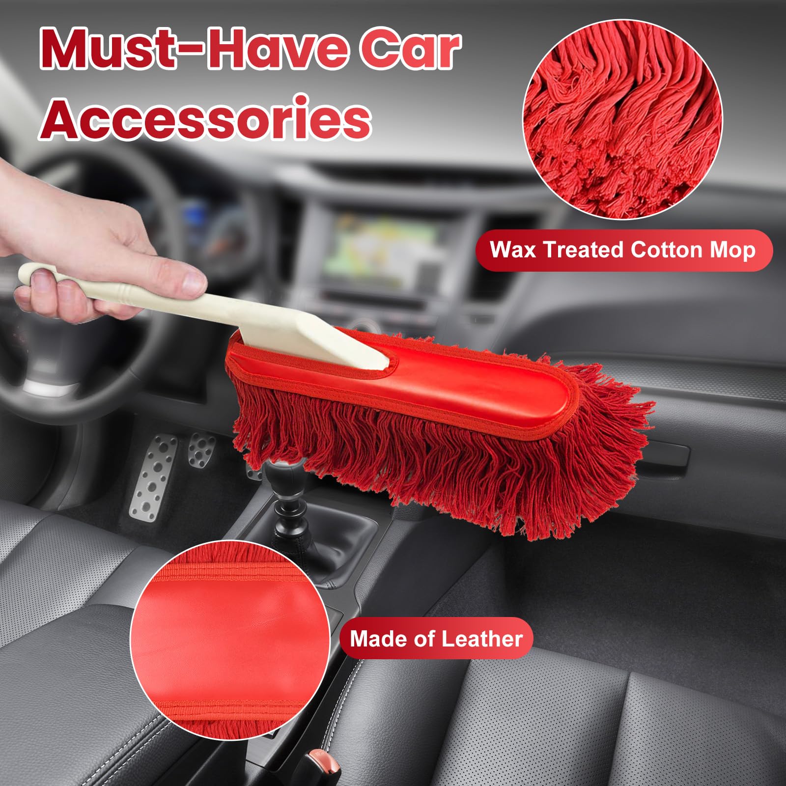 Ndoge interior dashboard dusting for safer car interior cleaning