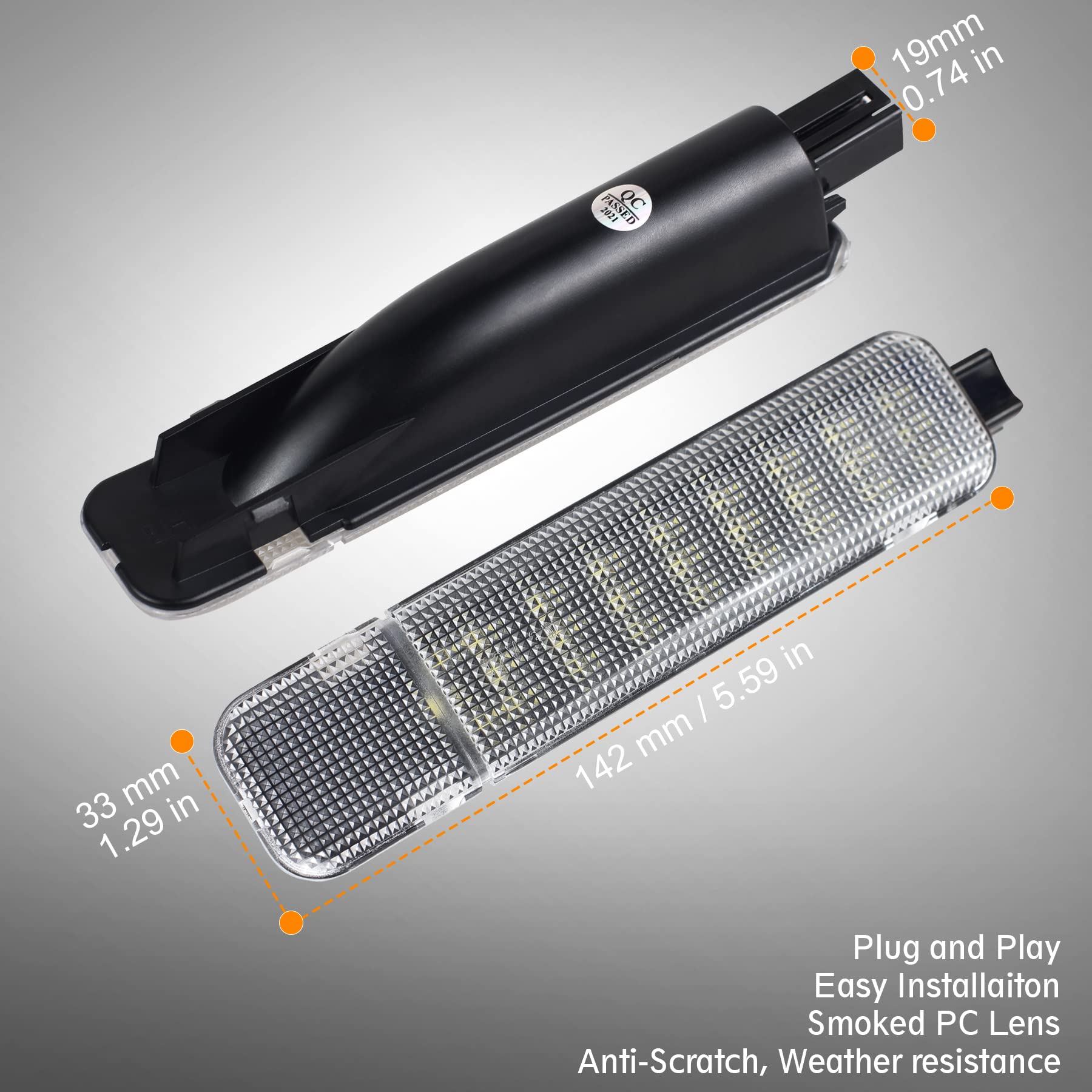NDRUSH 33-LED door panel light delivers stronger output for nighttime visibility
