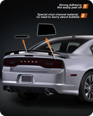 NDRUSH tail light tint with vinyl channel helps bubble-free finish