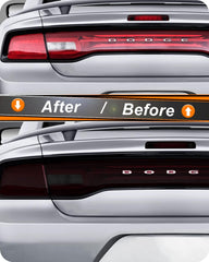 NDRUSH cast vinyl protects taillights from scratches and weathering