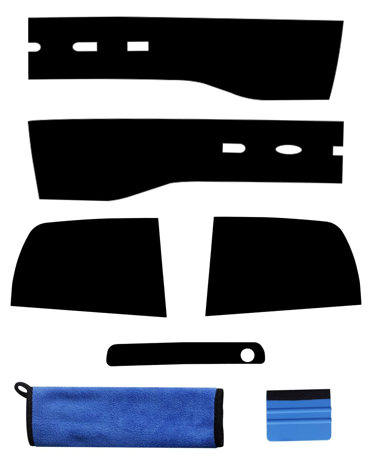 NDRUSH DIY kit includes squeegee and cloth for quick installation