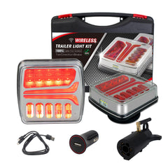 NeaLia magnetic-base trailer lights demonstrate quick, tool-free installation on metal surfaces.