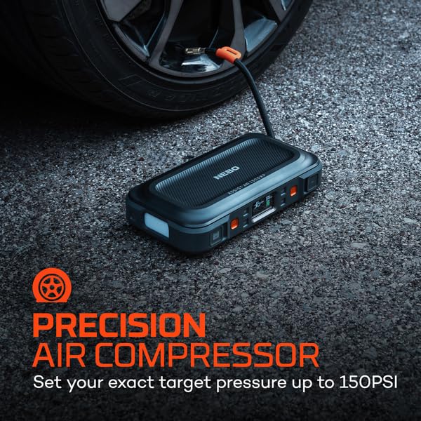 NEBO Assist Air 1500XP three-mode floodlight illuminating roadside tasks
