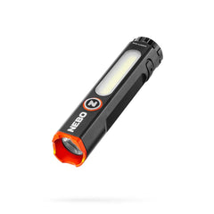 NEBO Mini Larry 500 front profile showing compact aluminum body and bezel, durable everyday carry