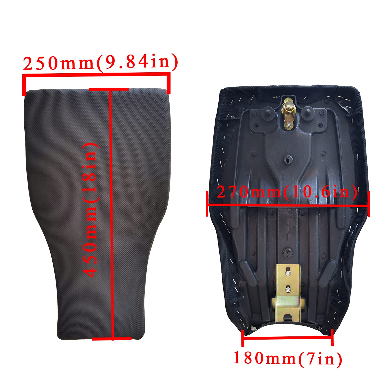 Necaces foam seat surface with wear-resistant leather detail