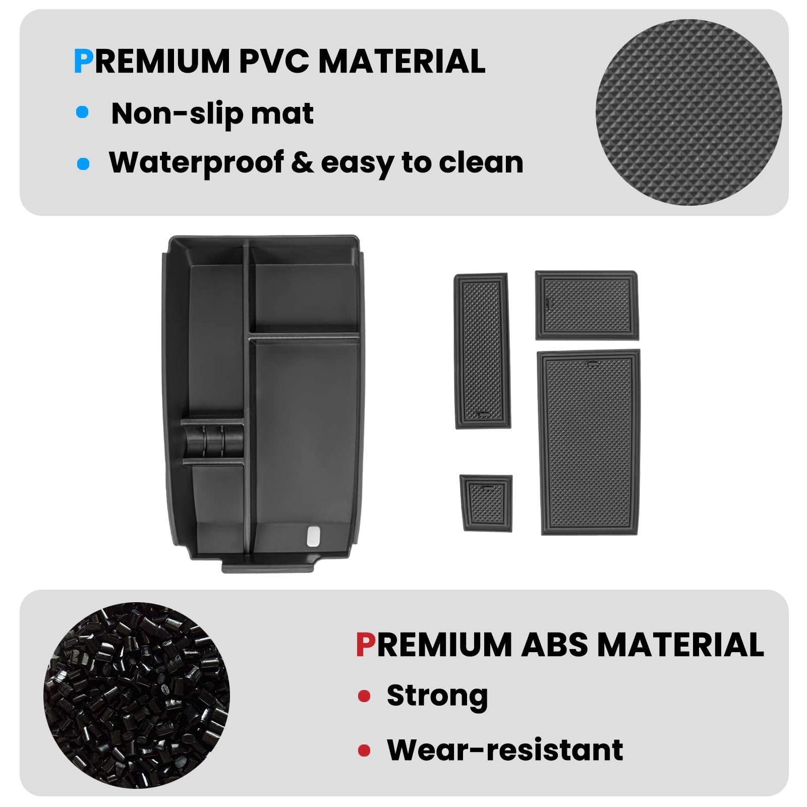 Neepiar anti-slip mat prevents items from sliding during driving.