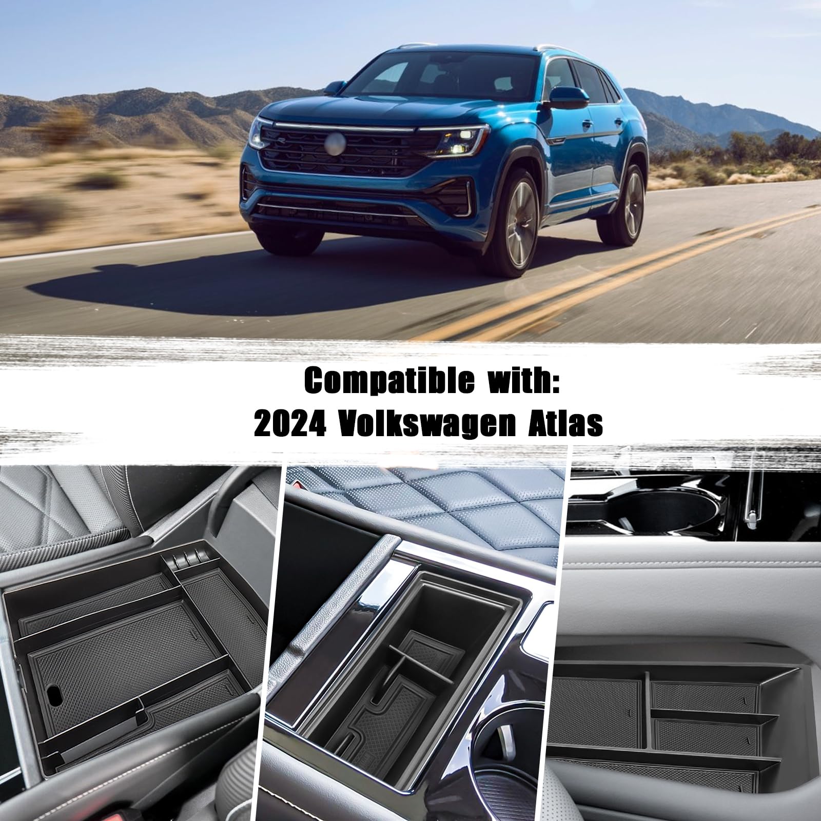 Neepiar center console armrest-tray provides easy access to daily essentials.