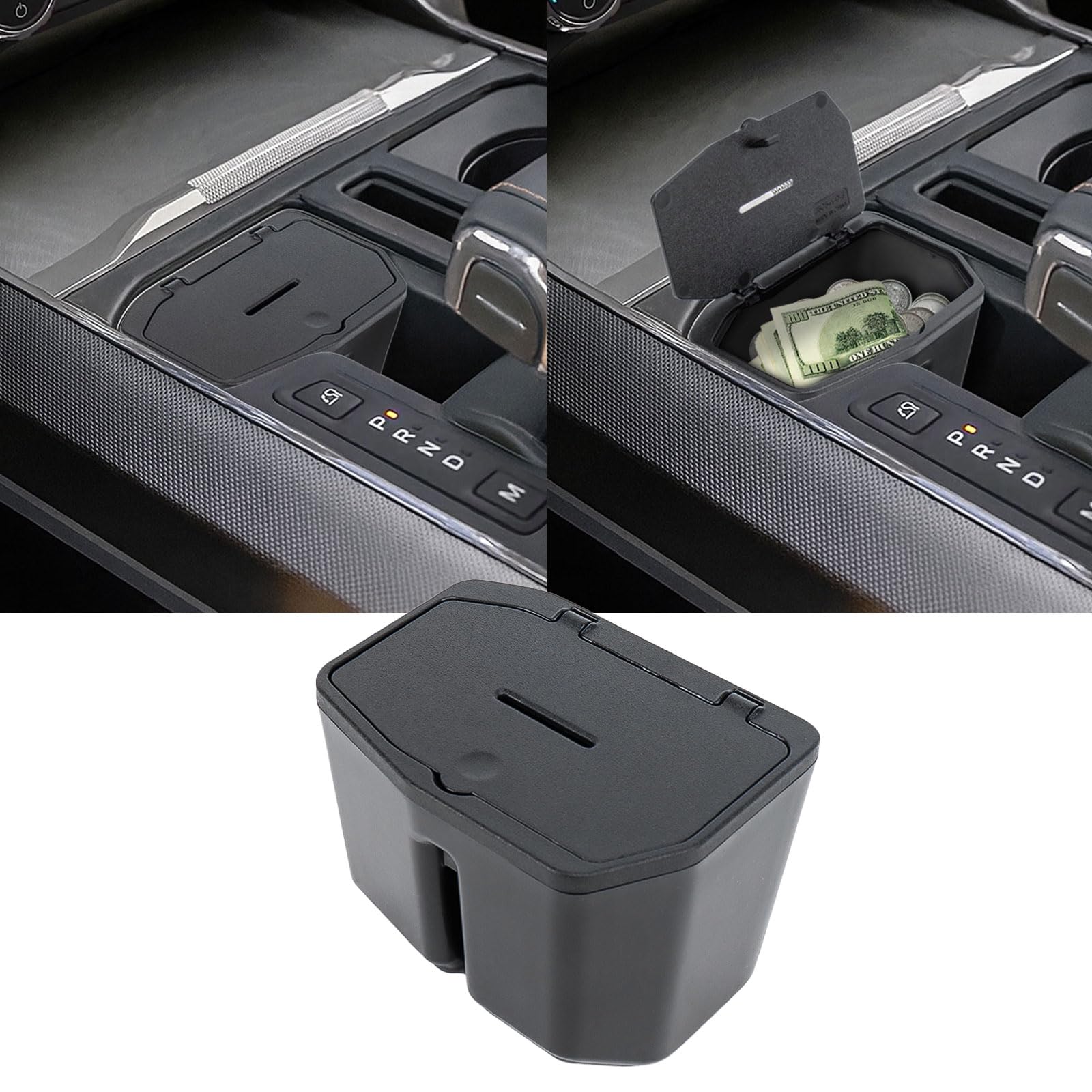 Neepiar center console coin holder for Ford F-150 keeps coins organized on the go.