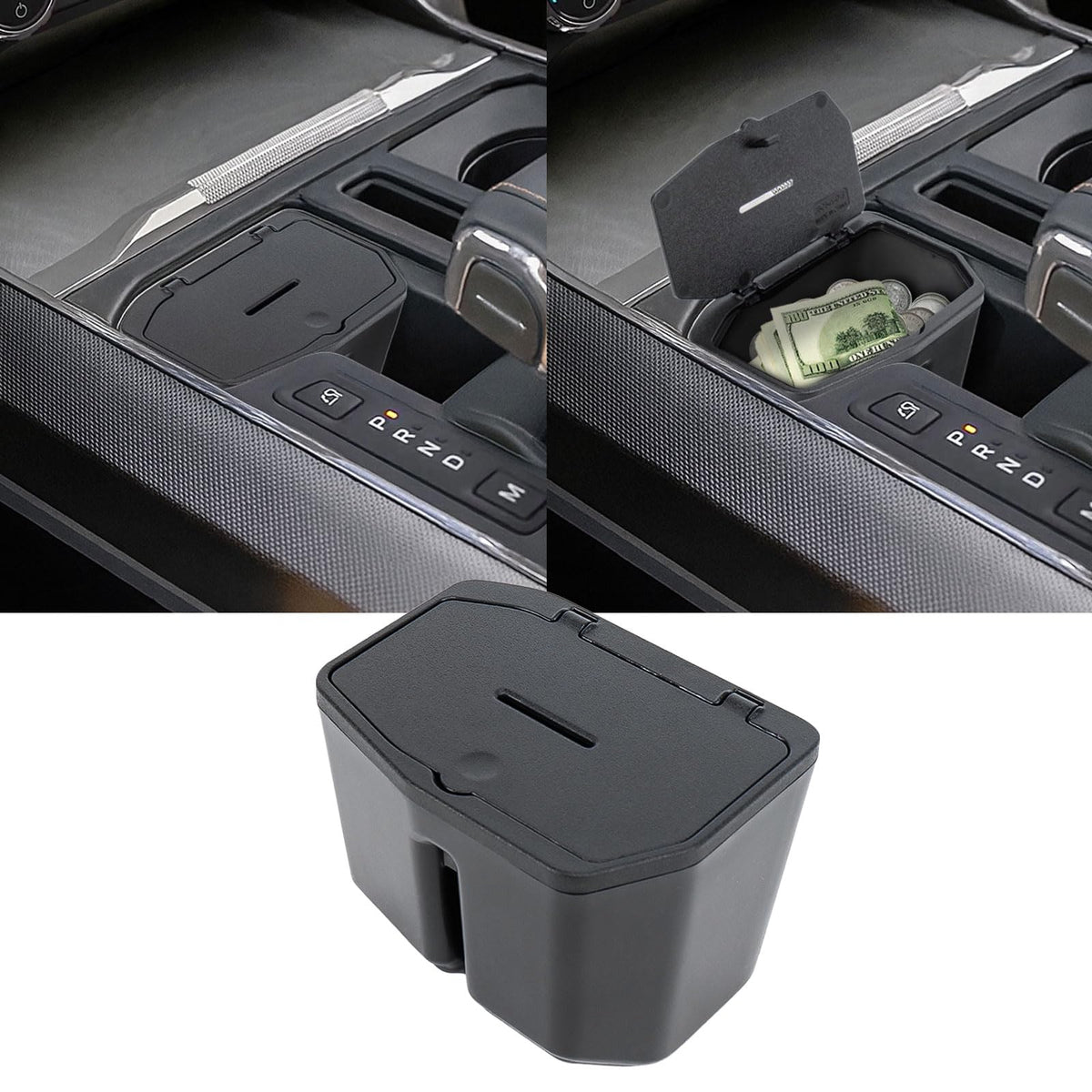 Neepiar center console coin holder for Ford F-150 keeps coins organized on the go.