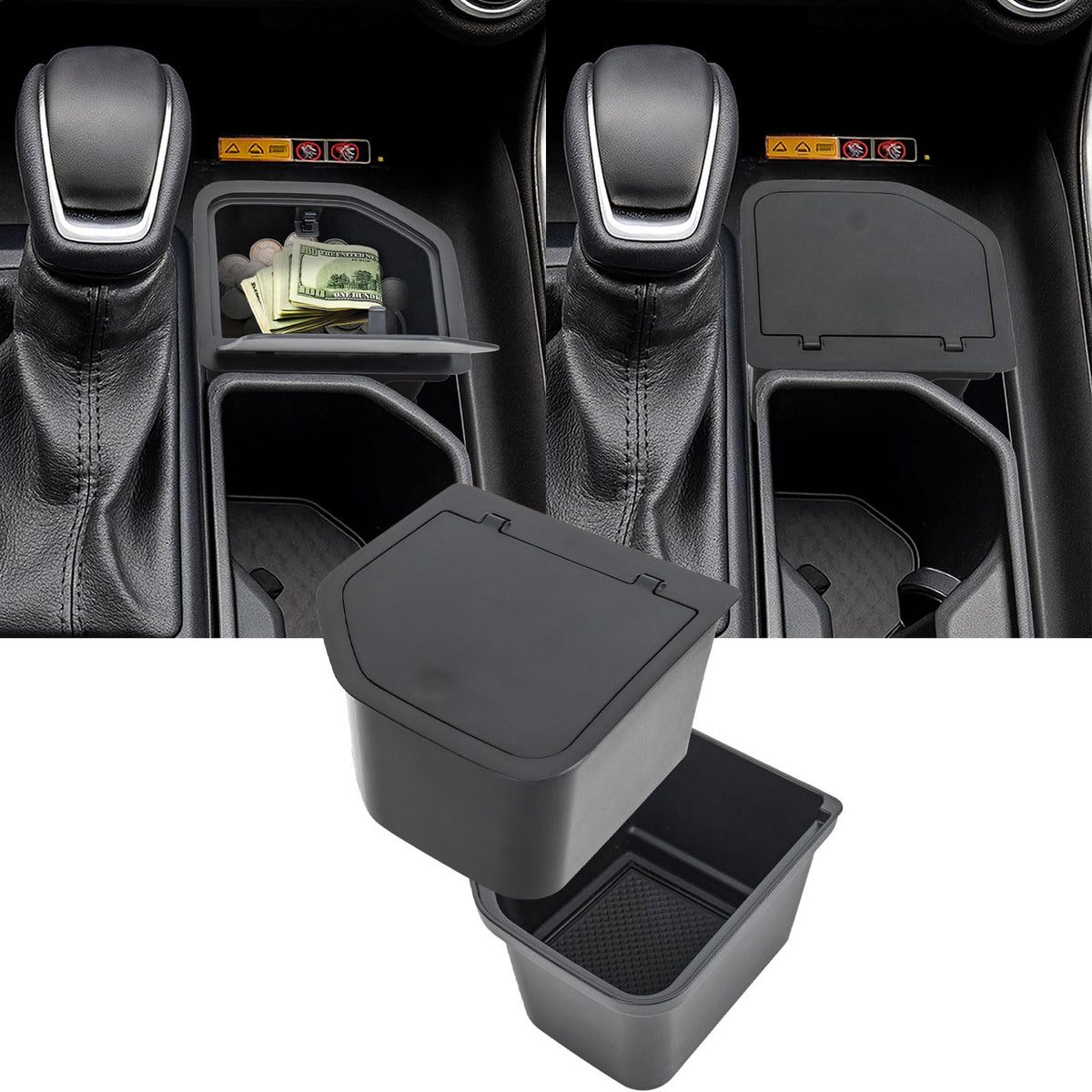 Neepiar center console organizer with cup holder tray for Grand Highlander interiors.
