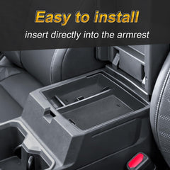 Neepiar center console organizer coin holder keeps coins secure and quiet.