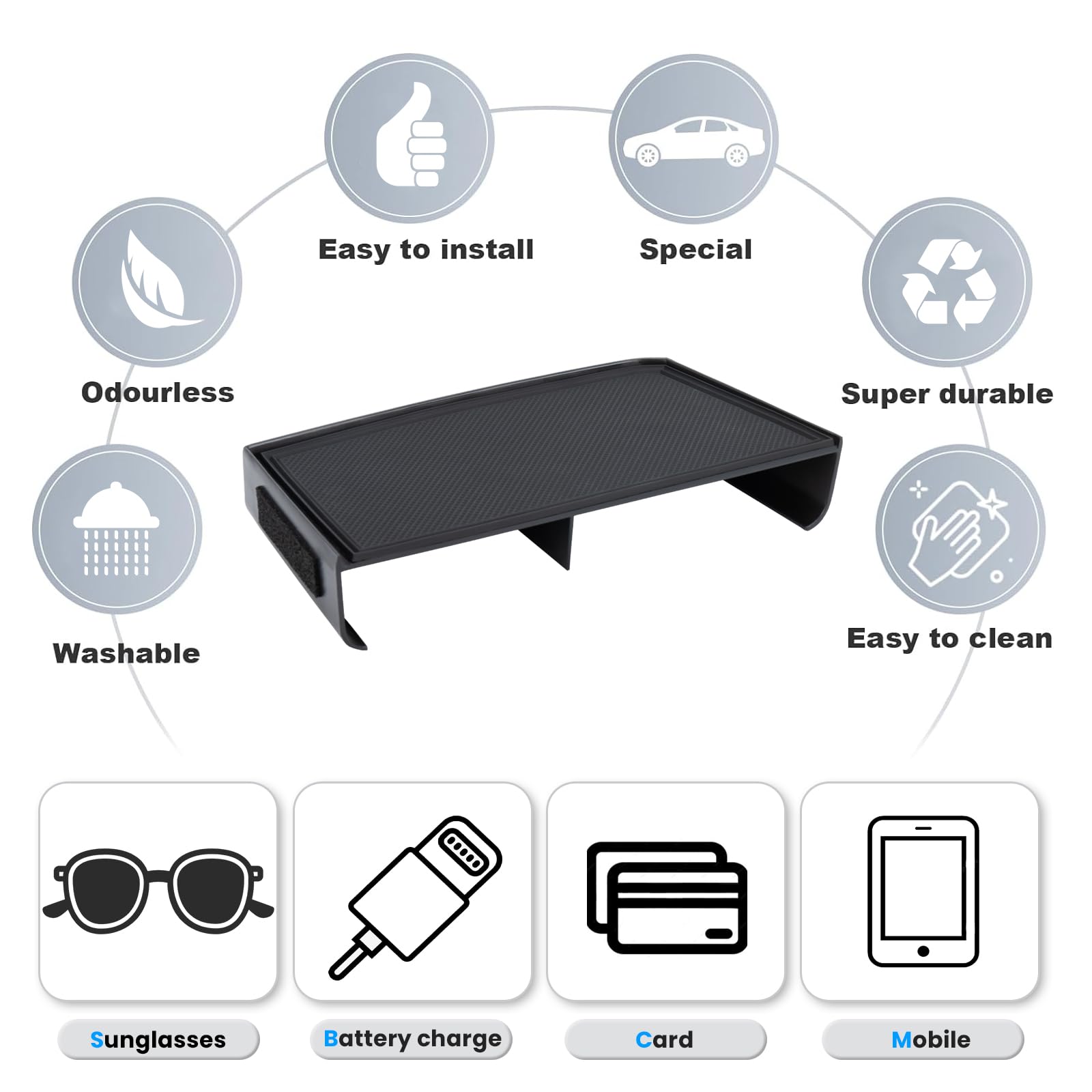 Neepiar durable ABS material emphasizes sturdiness and scent-free design