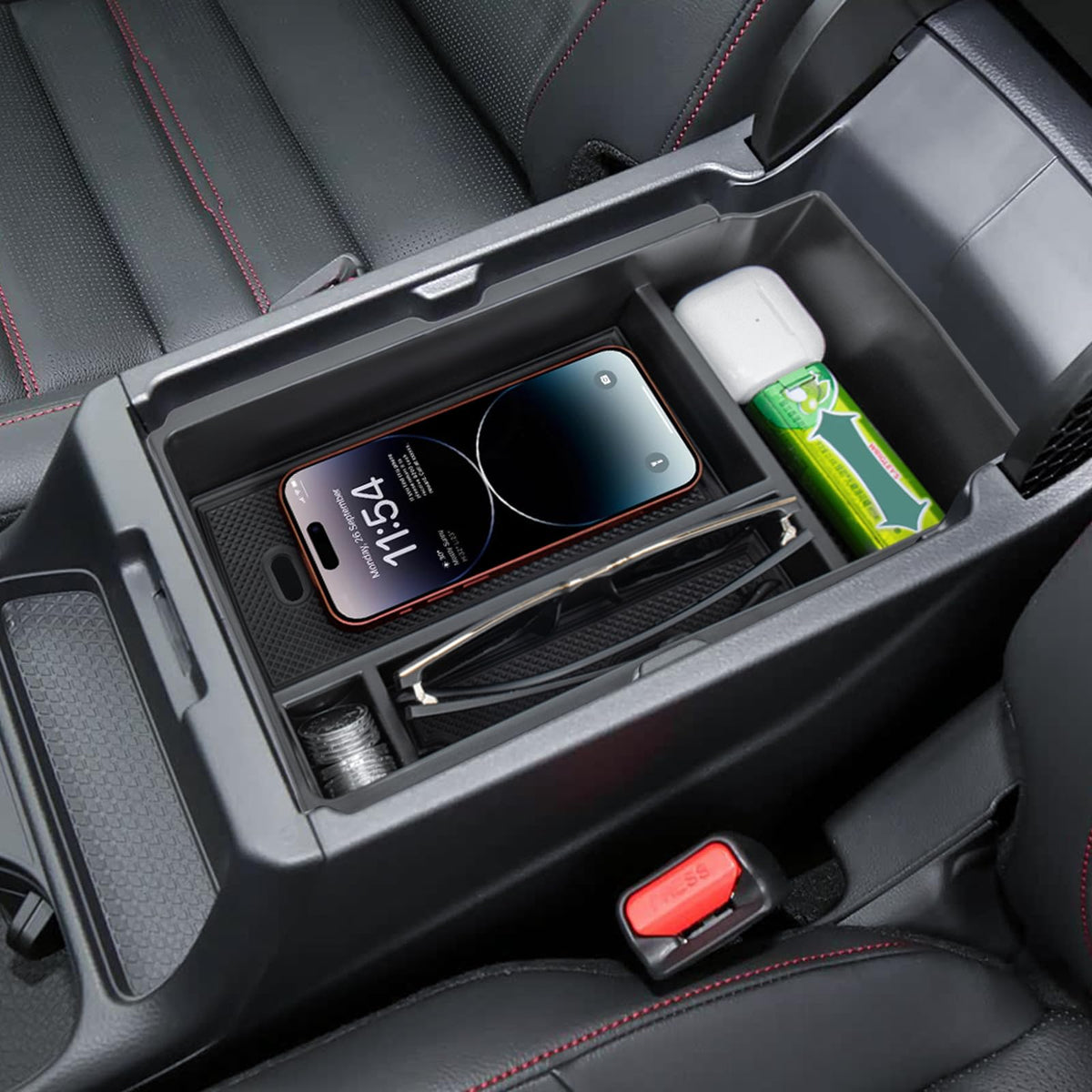 Neepiar center console organizer for Honda CR-V armrest keeps coins and cards neatly organized on the go.