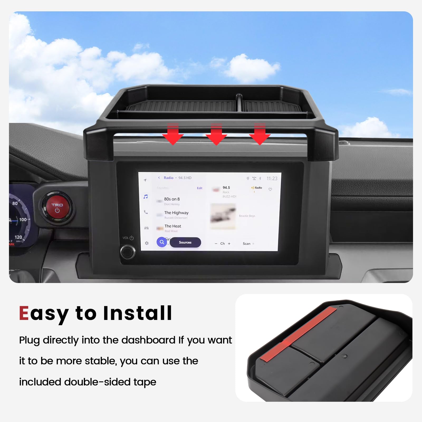 Neepiar interior organizer helps keep cards and keys organized.