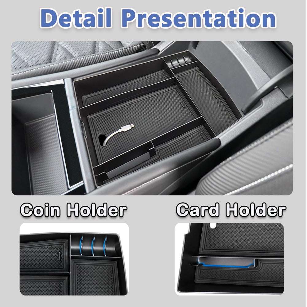 Neepiar center-console-organizer-noise-reduction-pads reduces dashboard noise for calmer rides.
