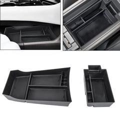 Neepiar center console organizer for Rogue, top view showing tidy tray for quick access.