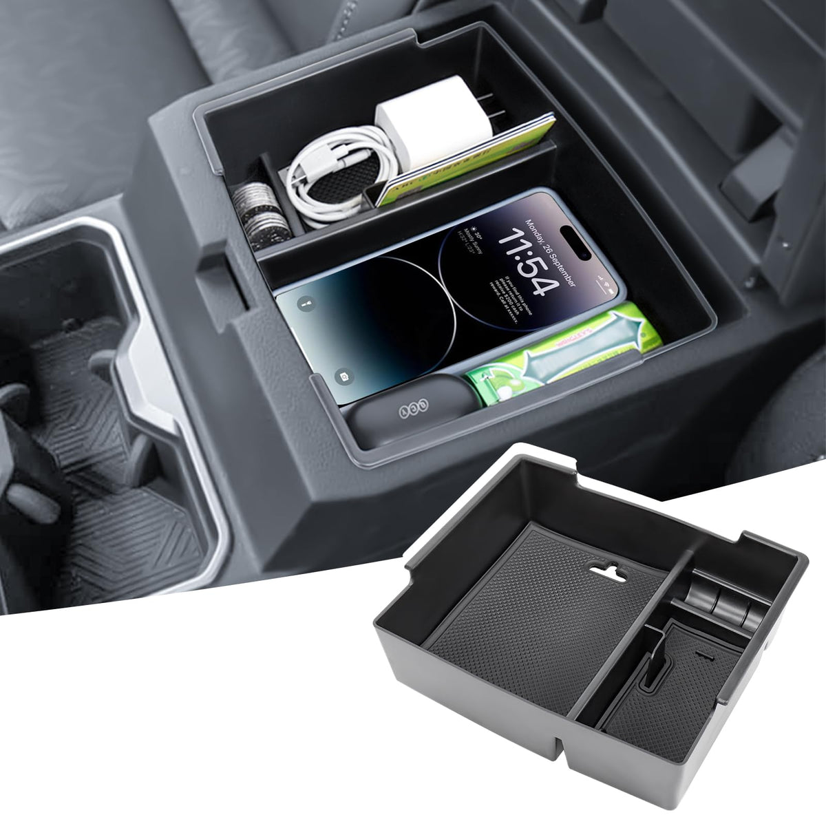 Neepiar center console organizer fits Tacoma with quick-access design.