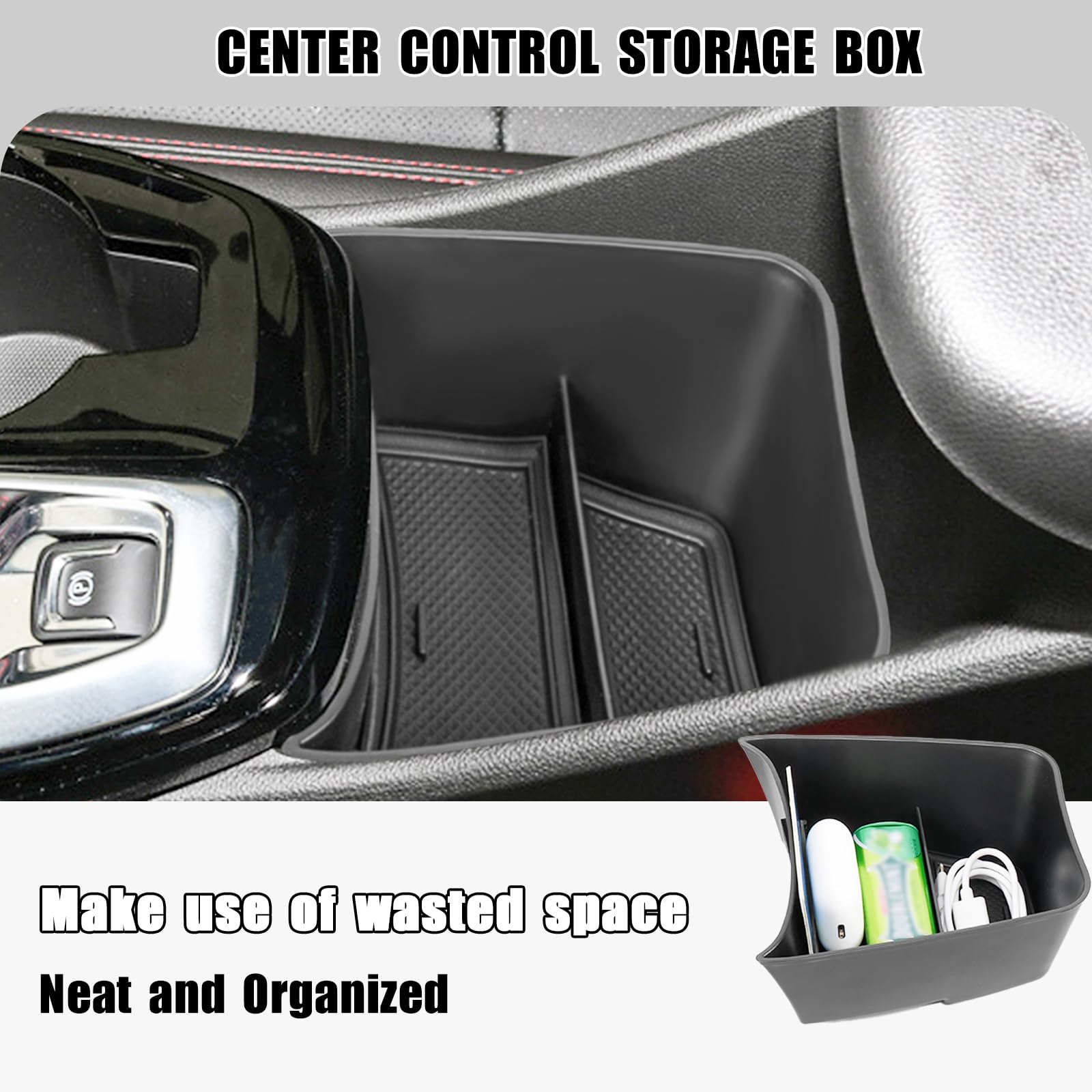 Neepiar center console organizer for Trax four compartments improves visibility.