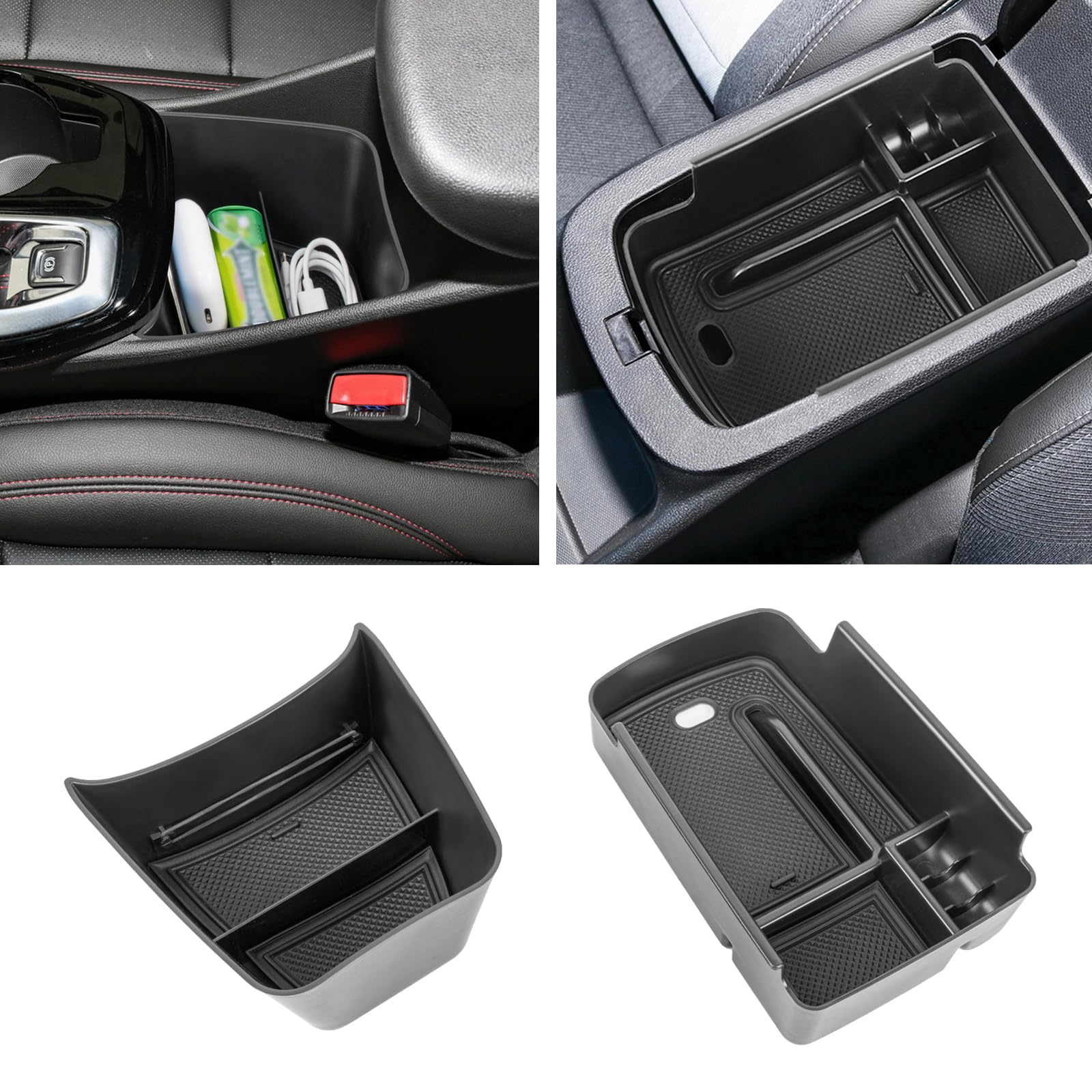 Neepiar center console organizer for Trax top layer keeps small items organized and reachable.