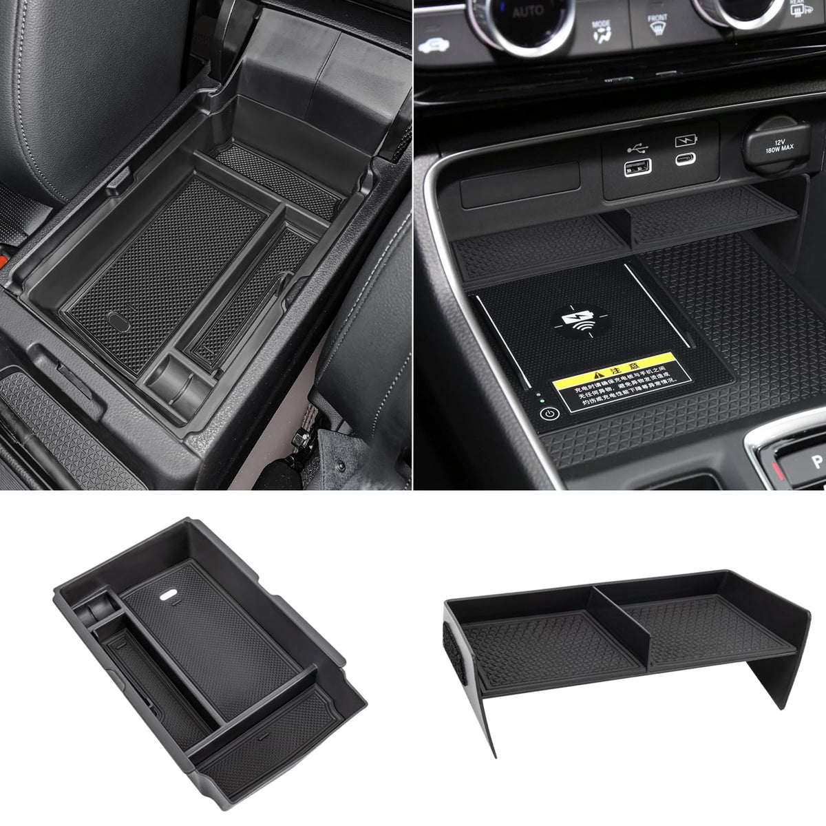 Neepiar center-console organizer tray, front view, keeps daily essentials within easy reach.