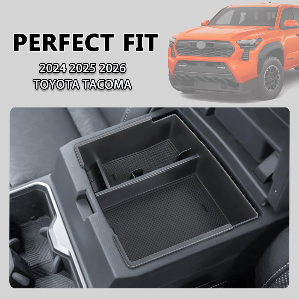 Neepiar center console organizer two-layer design offers easy visibility of daily items.