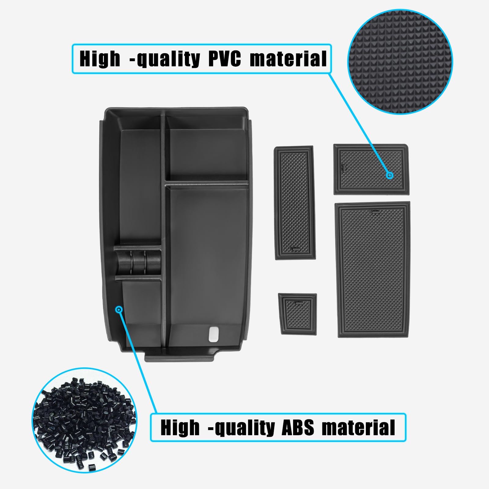 Neepiar center-console-tray Bronco Sport fit keeps larger items accessible