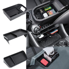 Neepiar center console tray for RAV4 keeps phones and keys neatly within reach.