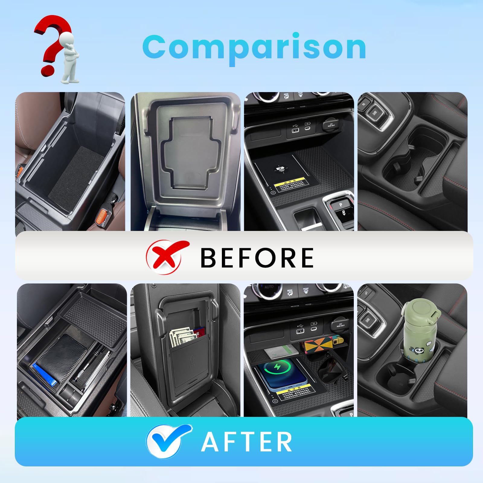 Neepiar CR-V hidden storage box conceals essentials for a tidy cabin.