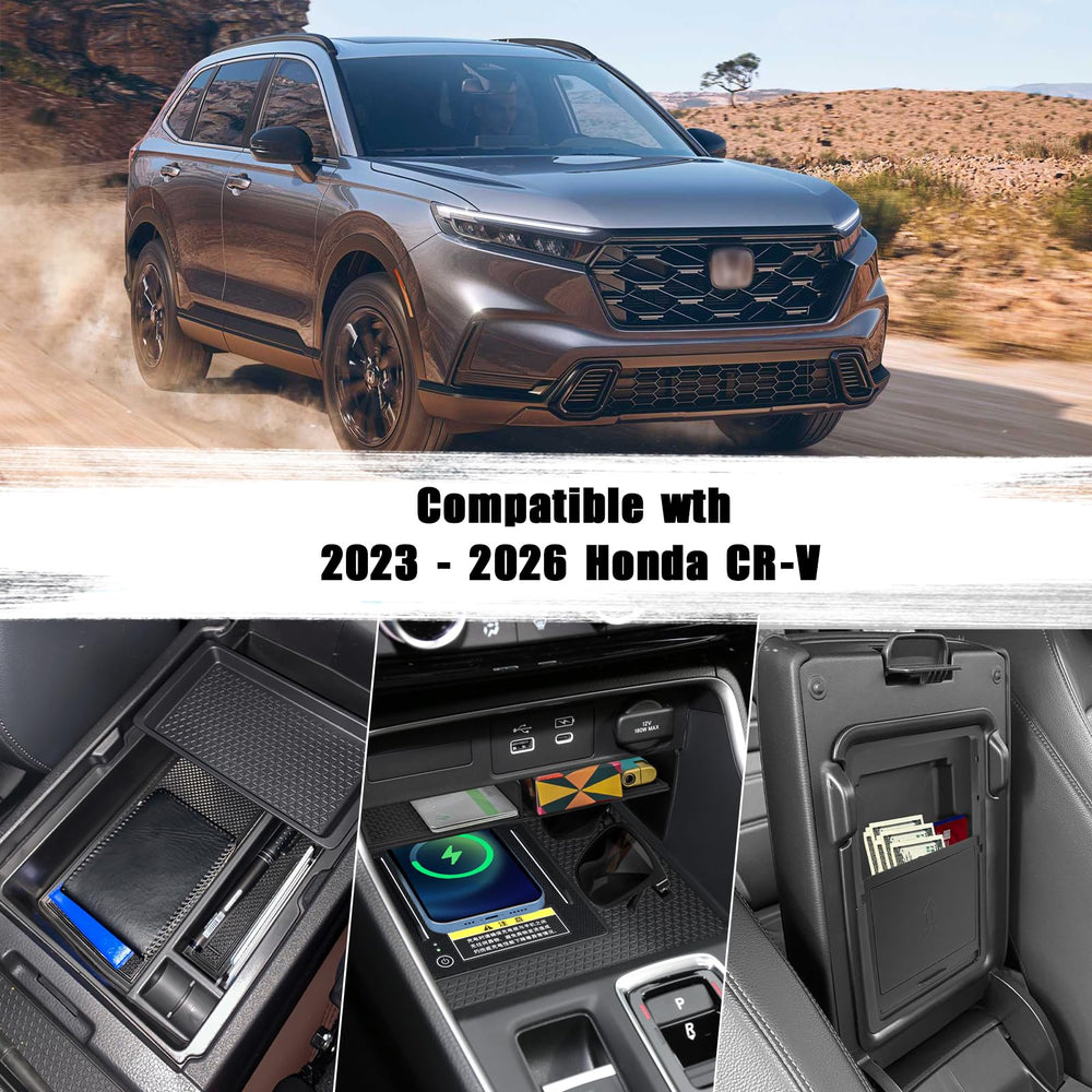 Neepiar CR-V hidden storage tray inside view stores valuables securely.
