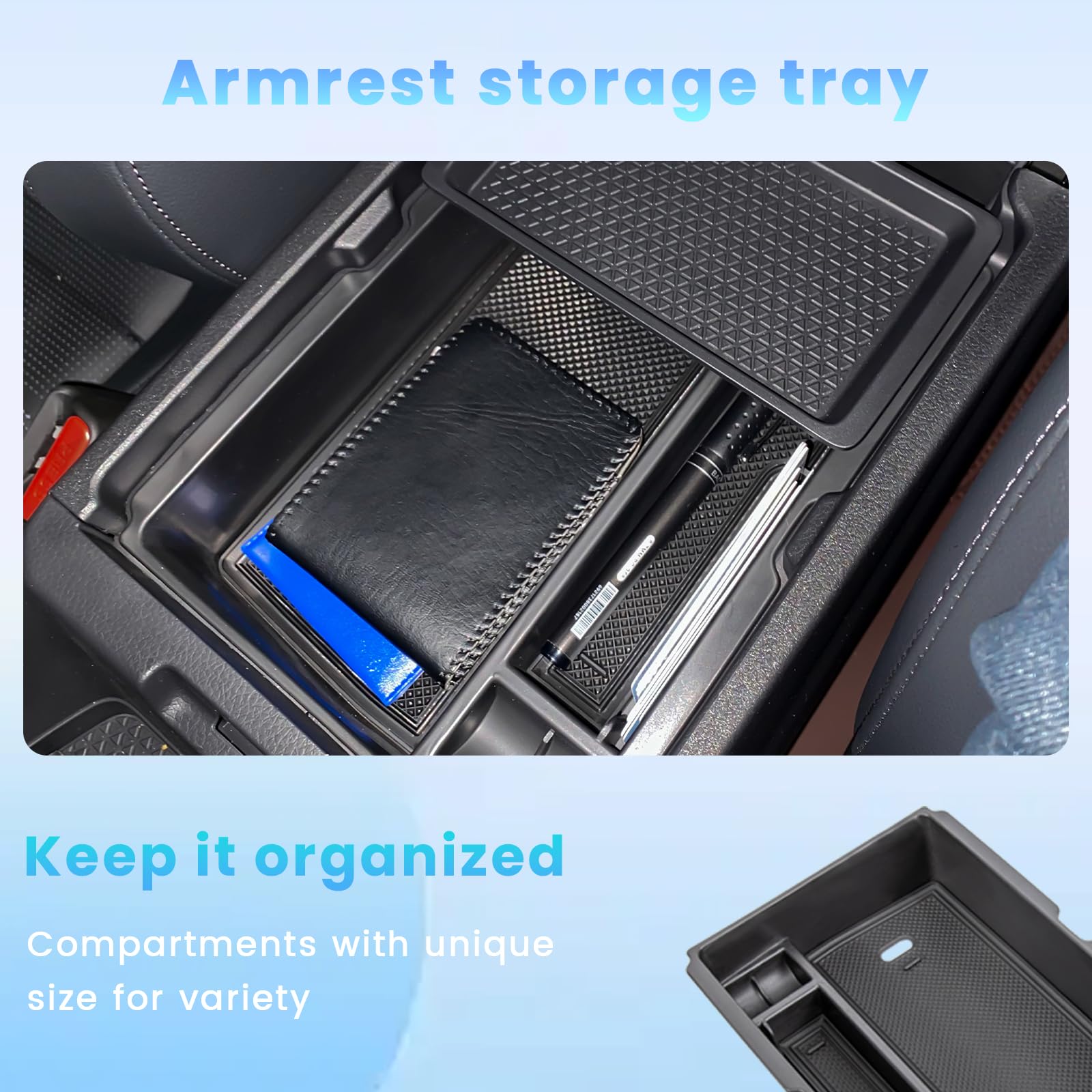 Neepiar CR-V tray installed delivers a cleaner, more organized center console.