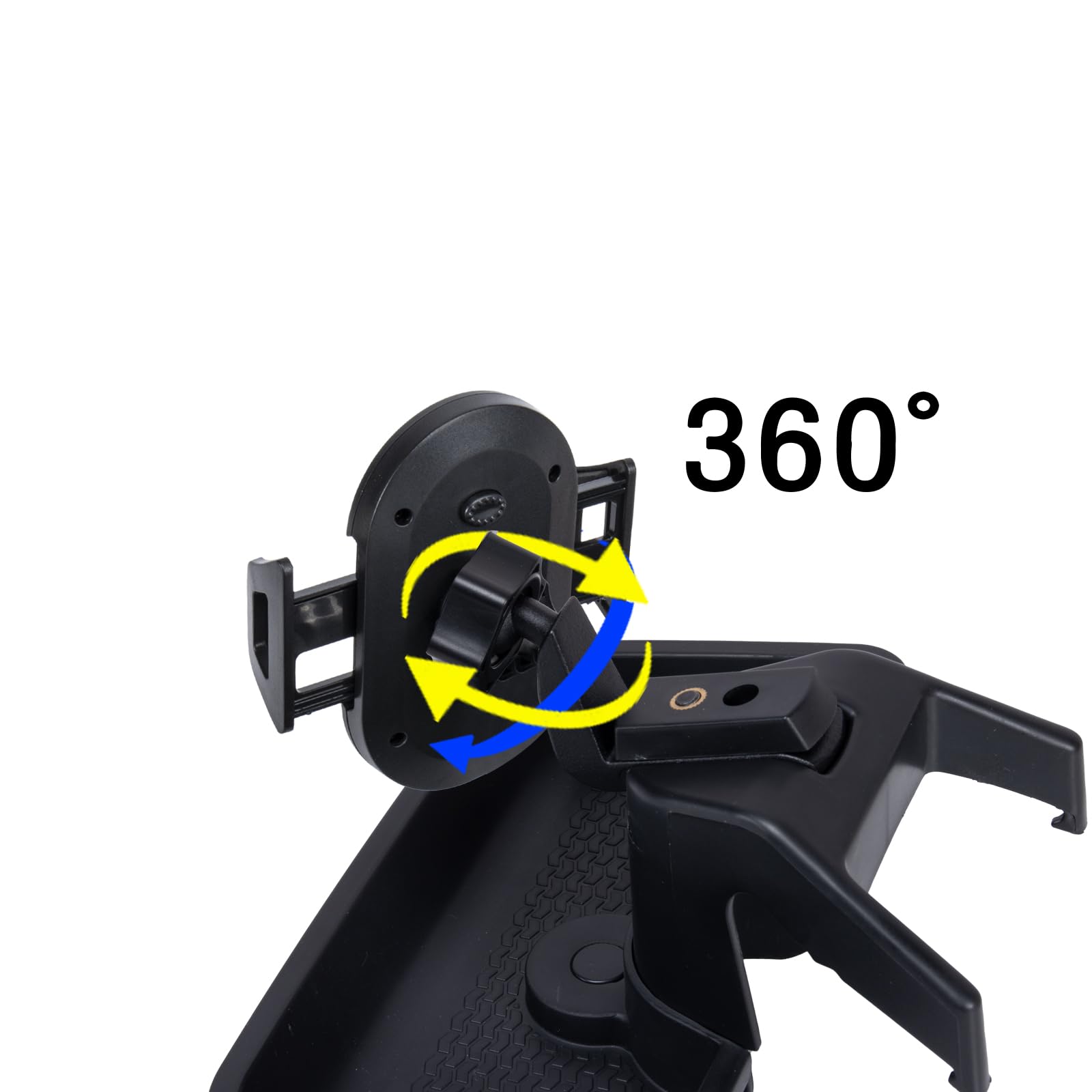 Neepiar dash-mount installed in-car for easy access.