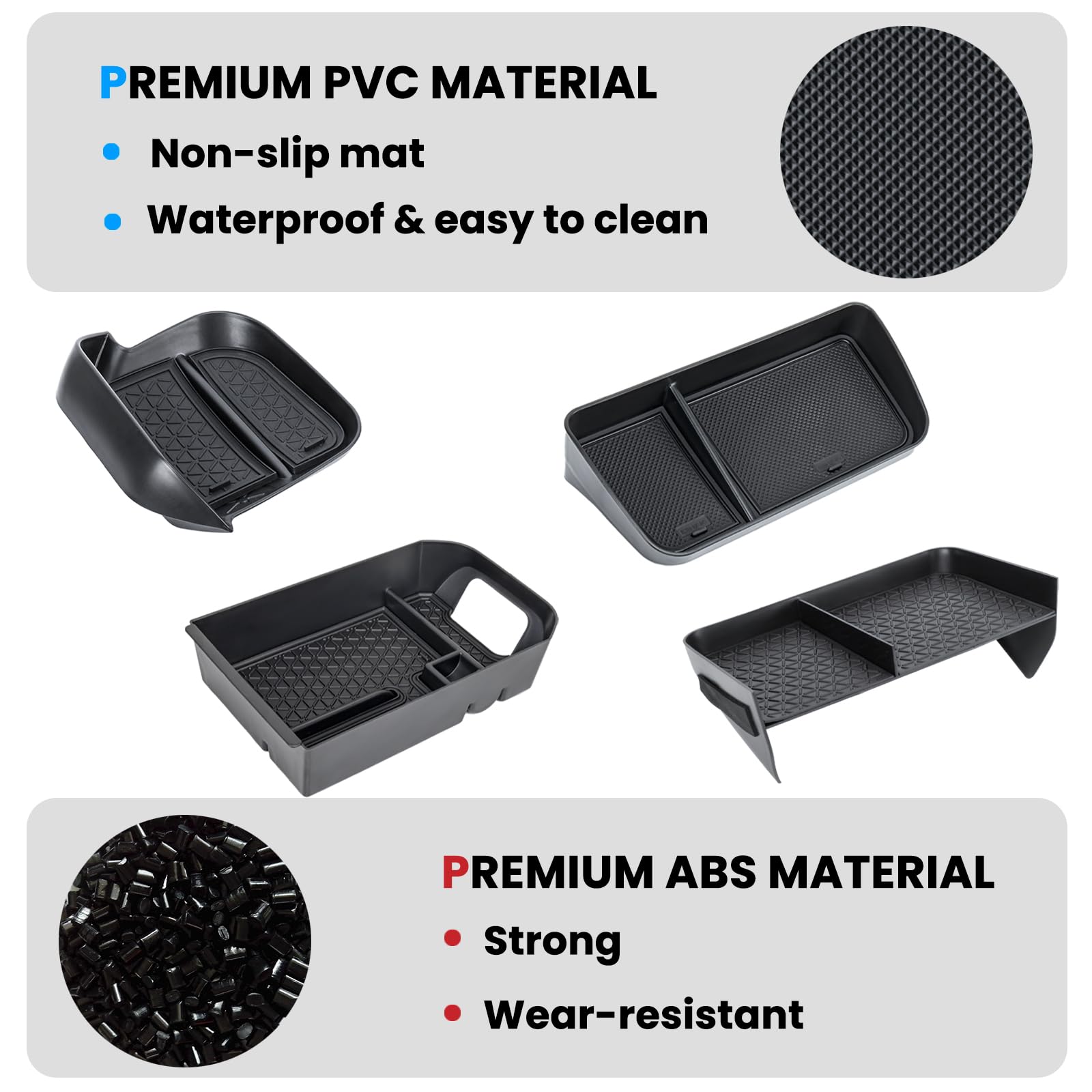 Neepiar Rav4 ABS material resists deformation and moisture
