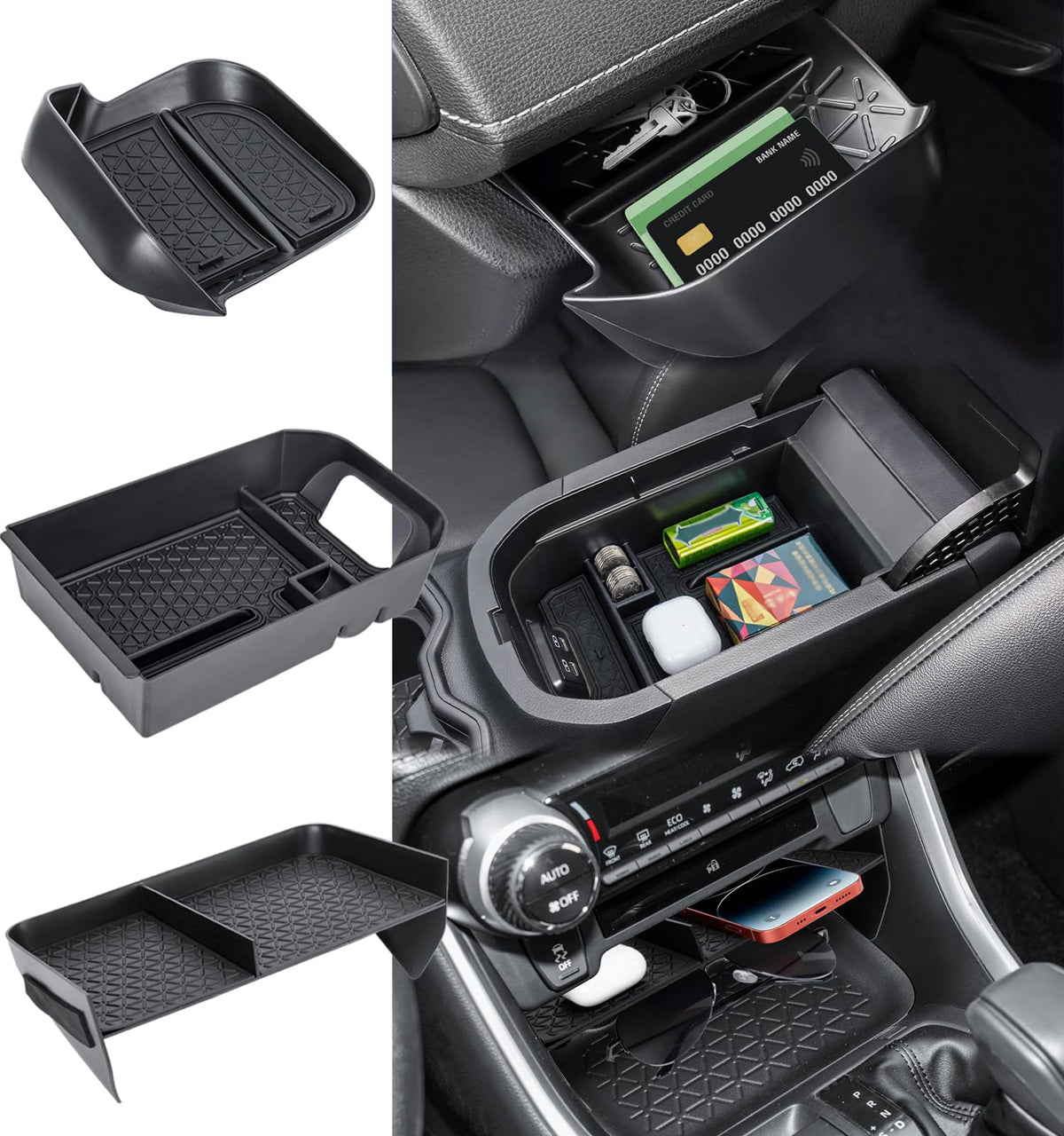Neepiar Rav4 driver drawer box keeps essentials organized for quick access.