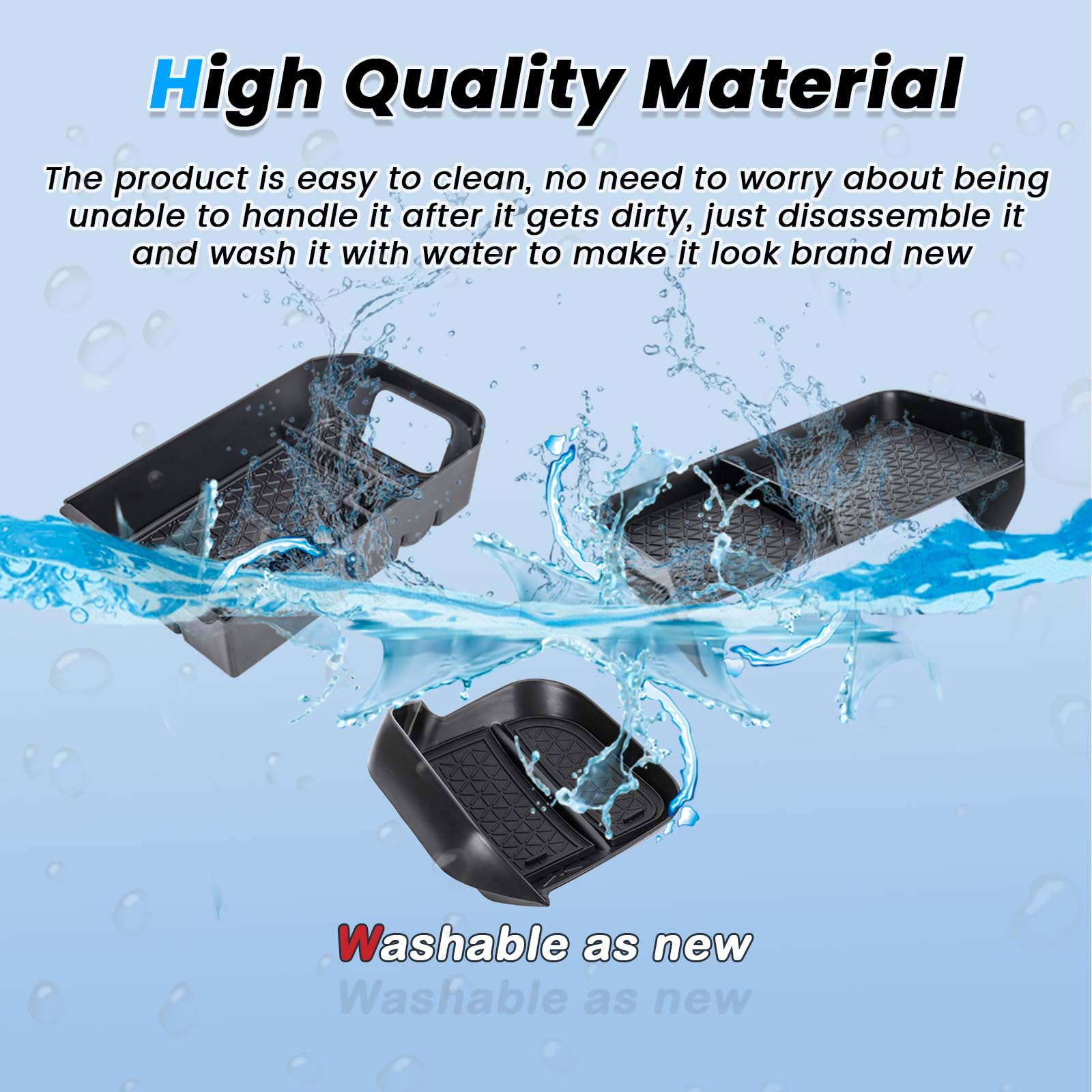 Neepiar Rav4 interior organizer set fits snugly into the console.