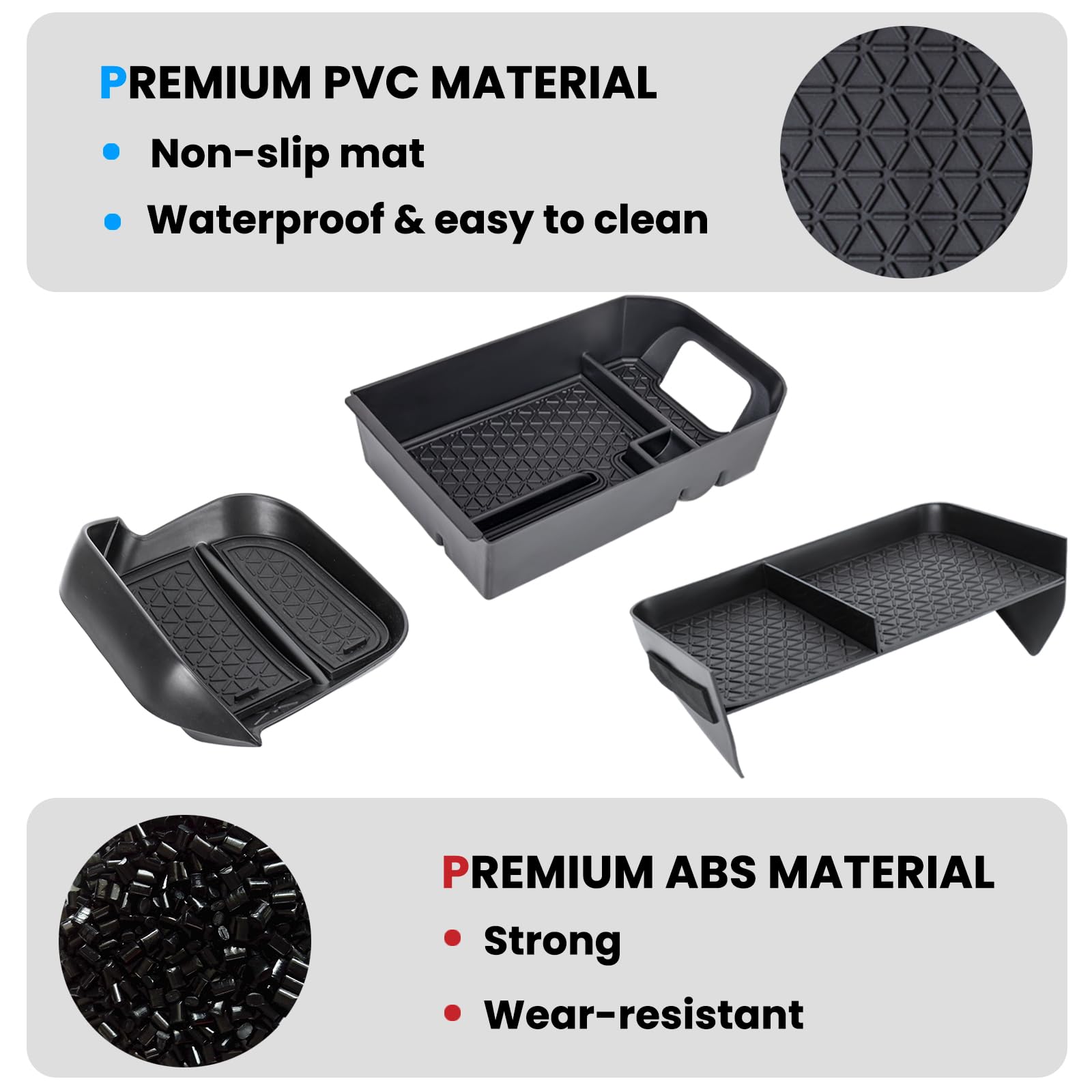Neepiar Rav4 large tray adds extra cargo space for everyday items.