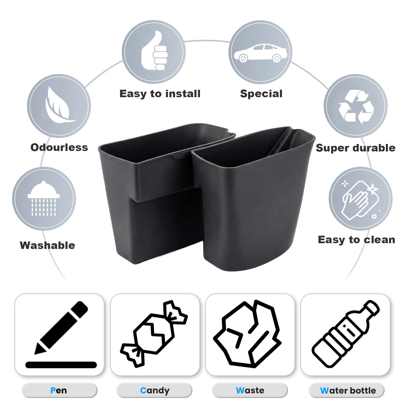 Neepiar waterproof interior helps keep spills contained and the cabin cleaner.