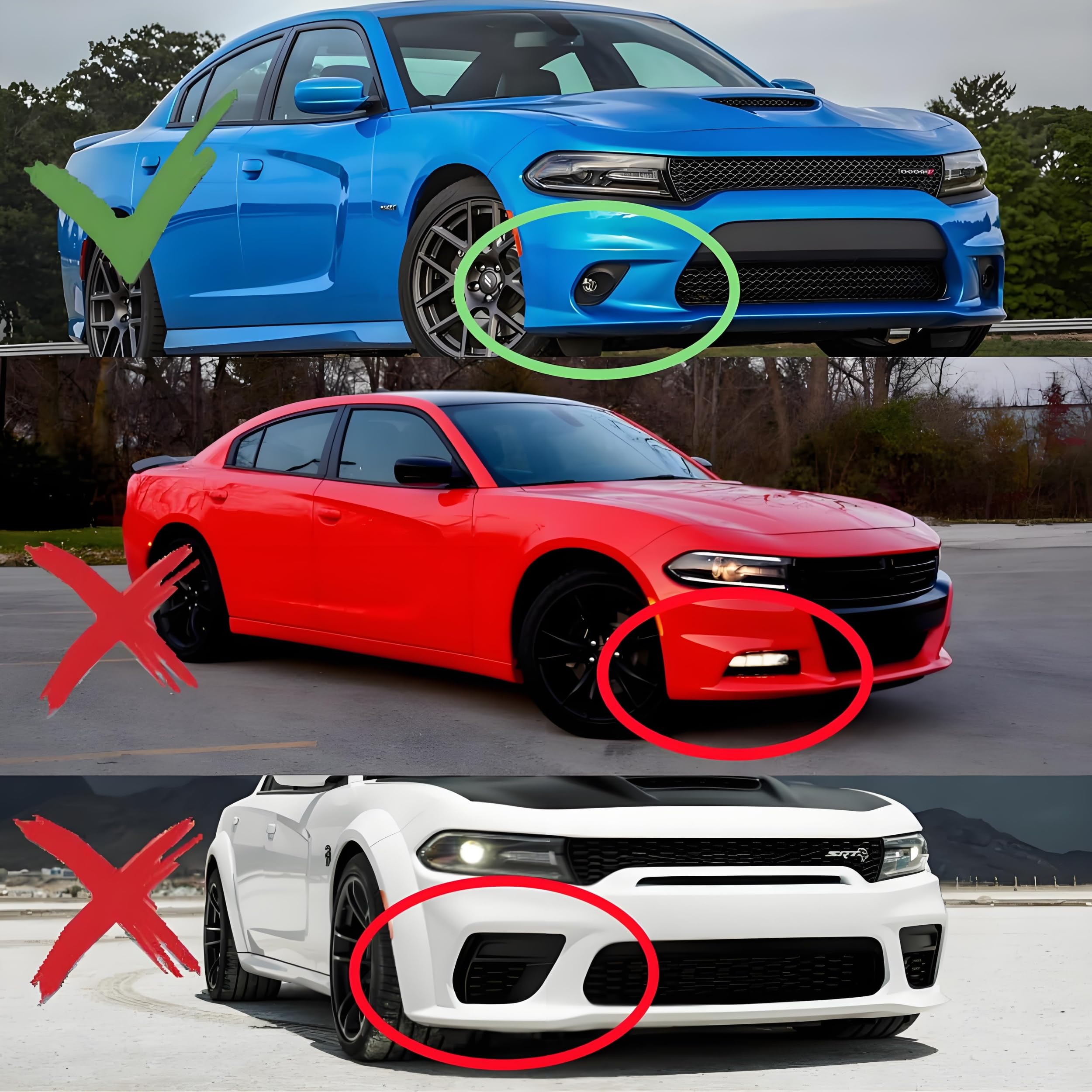 NeespoC front bumper splitter carbon finish close-up for premium look