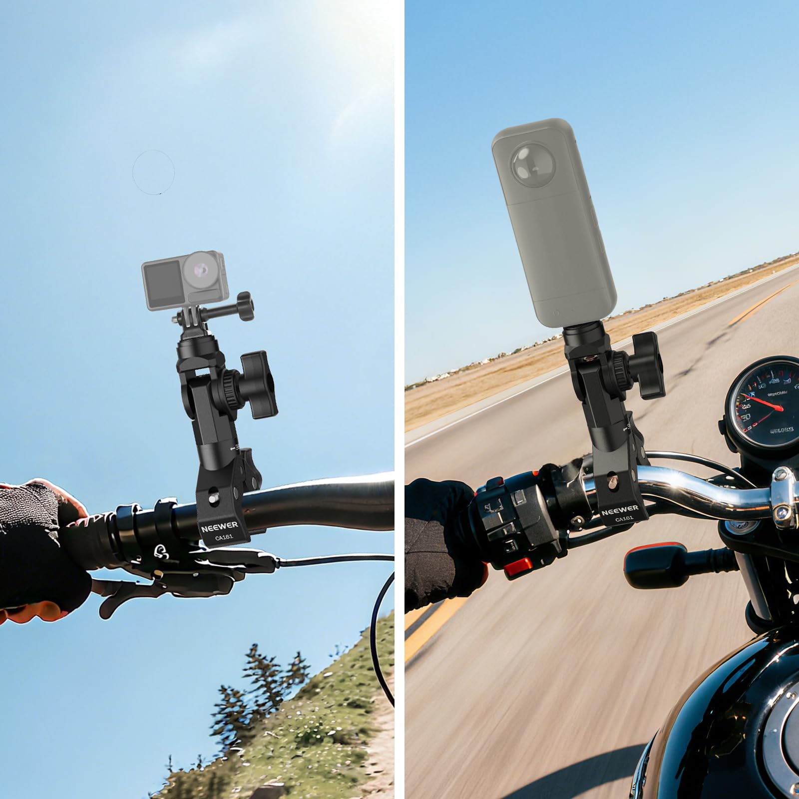 NEEWER Insta360 and GoPro compatibility kit for versatile POV setups