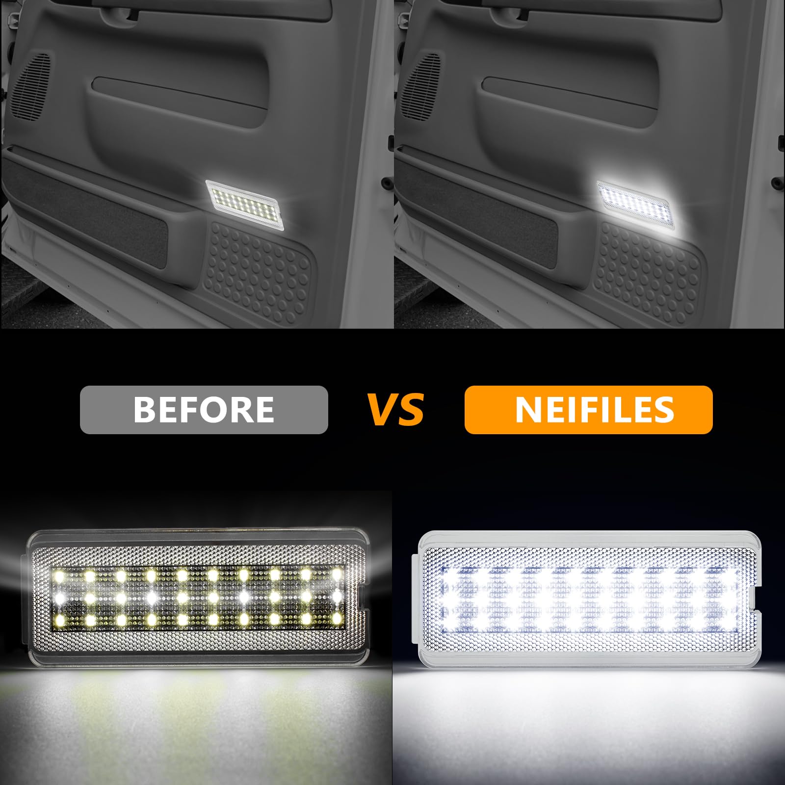 NEIFILES direct-fit door light replacement ensuring seamless retrofit.