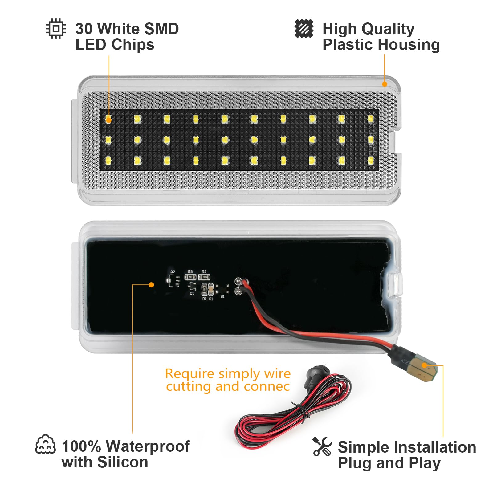 NEIFILES interior door light installed in vehicle interior for door-area visibility.