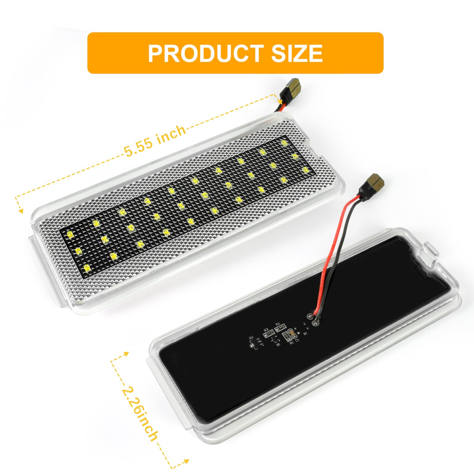 NEIFILES packaging showing two LED door panel lights for Ford Super Duty.