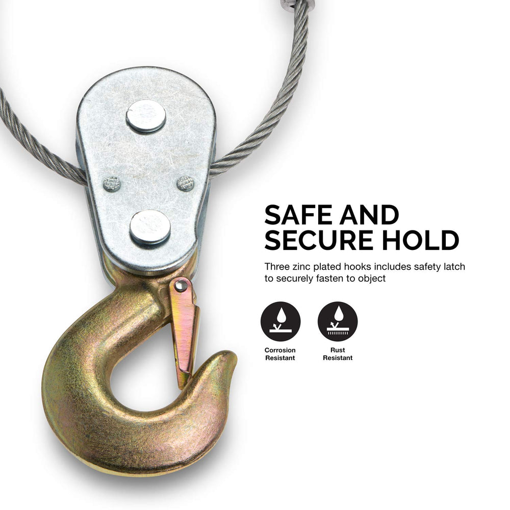 NEIKO 02256A dual-gear design distributes force for smooth pulling
